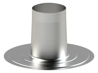 Skoberne Flachdachkragen DN160, D170, 250 mm lg, Alu.