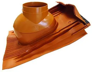 comfort(ATEC)Schrägdachpfanne 25-50 Grad ziegelrot DN 80/125