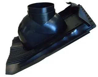 comfort(ATEC)Schrägdachpfanne 25-50 Grad schwarz DN 80/125
