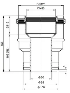 comfort(ATEC)Übergang DN 80/125 - DN 60/ DN 100 – Bild 2