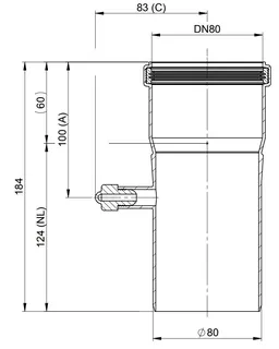 comfort (ATEC) Messelement DN 80, mit Variostopfen 11mm – Bild 2