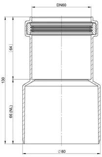 comfort(ATEC) Reduktion D80/DN 60 – Bild 2