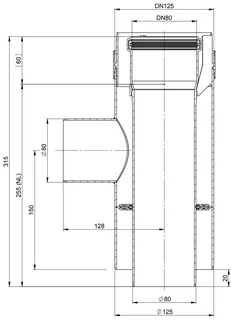 comfort(ATEC)Zuluftstutzen, Stutzen D 80 DN 80/125, Nr. 1584 (Außenschale PP) – Bild 2