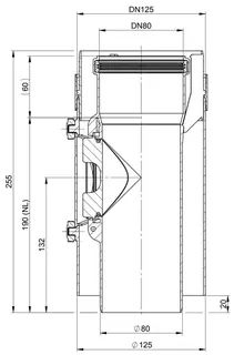 comfort(ATEC)Kontroll-Rohr konzentrisch DN 80/125, Nr. 1503 (Außenschale PP) – Bild 2