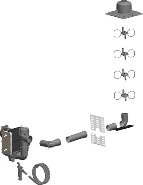 comfort (ATEC) eMAX-Wärmetauscher GPH AK 28KW,DN80 Kunststoff,Nr.801001 best.aus: