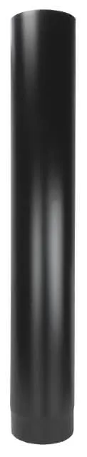 Rauchrohr schwarz D:200mm L:1000mm 2mm Steckverbindung lackiert