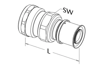 Roth Geräteverschraubung mit IG 25mm x 1"IG – Bild 5