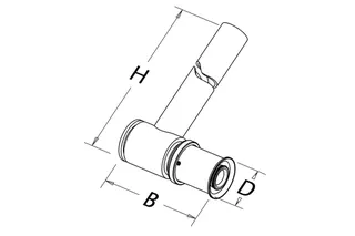 Roth Heizkörper-Anschlusswinkel 17mm Cu-Rohr Länge:300mm – Bild 3