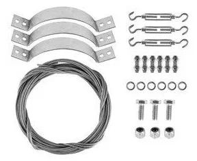 Skoberne Skobifixnano 30 Abspannschelle D135, Seil 15m, verzinkt, 710160