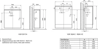 Vaillant Gas-Raumheizautom.VGR 30 F/4 XE für Schornsteinanschluss, cremeweiß/grau – Bild 2