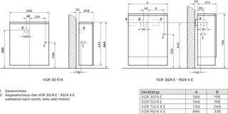 Vaillant Gas-Raumheizautomat VGR 90/4 XE für Schornsteinanschluss, cremeweiß/grau – Bild 2