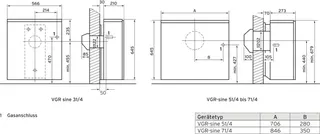 Vaillant Gas-Raumheizaut. VGR-sine 71/4P für Außenwandanschluss, cremeweiß/grau – Bild 2