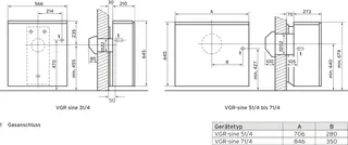 Vaillant Gas-Raumheizaut. VGR-sine 51/4P für Außenwandanschluss, cremeweiß/grau – Bild 2