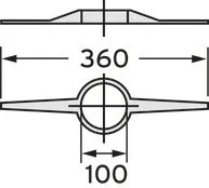 Vaillant Abstandshalter Schacht (7 St.) für flexible Abgasleitung DN 100, PP – Bild 2