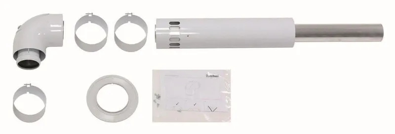 Vaillant Basis-Anschuss-Set LAS turboTEC Luft-/Abgasführung, Alu, 60/100 mm