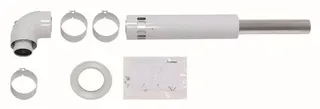VA Basis-Anschuss-Set LAS turboTEC Luft-/Abgasführung, Alu, 60/100 mm
