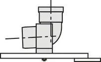 Vaillant Stützbogen mit Konsole für starre Abgasleitung DN 80, PP – Bild 2
