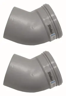 Vaillant Bogen 45 Grad (2 St.) für starre Abgasleitung DN 130, PP