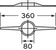 Vaillant Abstandshalter (7 St.) Schacht für flexible Abgasleitung DN 80, PP – Bild 2