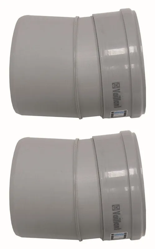 Vaillant Bogen 15 Grad (2 St.) für starre Abgasleitung DN 130, PP