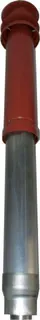 Wolf Luft-/Abgasführung dm 108mm senkr. durch Schräg-/Flachdach rotbraun,2600029