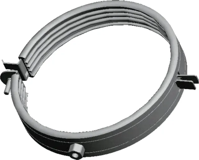 Wolf Rohrschelle DN 160 inkl. Stockschraube und Dübel, Nr. 2651328