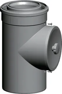 Wolf Luft-/Abgasrohr DN 110/160, weiß m.Revisionsöffnung, Länge 250mm, 2651552