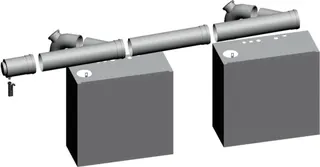 Wolf Grundbausatz DN200/250-Reihe raum- luftabhängig für MGK, Nr. 2651304