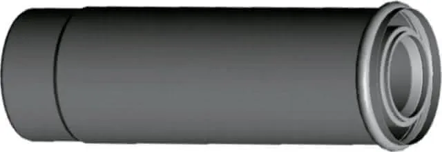 Wolf Schiebemuffe für Luft-/Abgasrohr DN60/100 weiß Länge 235mm, Nr. 2651737