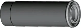 Wolf Schiebemuffe für Luft-/Abgasrohr DN60/100 weiß Länge 235mm, Nr. 2651737