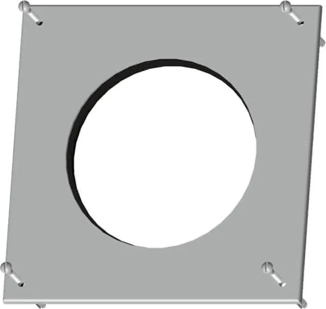 Wolf Rosette DN 125 weiß für Luft-/ Abgasrohr DN 80/125, Nr. 2651491