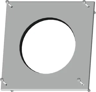 Wolf Rosette DN 125 weiß für Luft-/ Abgasrohr DN 80/125, Nr. 2651491