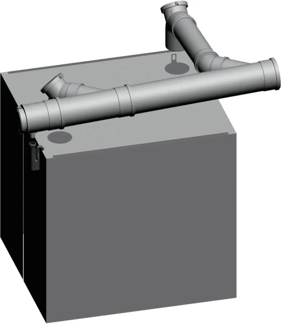 Wolf Grundbausatz DN160/200 - Twin raumluftabhängig f.MGK 170-250, 2651292