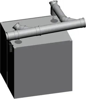 Wolf Grundbausatz DN160/200 - Twin raumluftabhängig f.MGK 170-250, 2651292