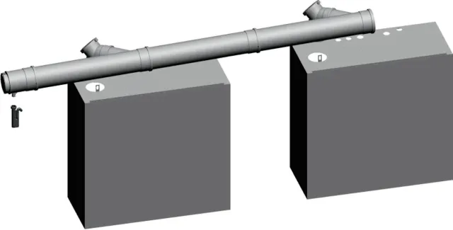Wolf Grundbausatz DN160/200 - Reihe raumluftabhängig f.MGK 130-250, 2651300