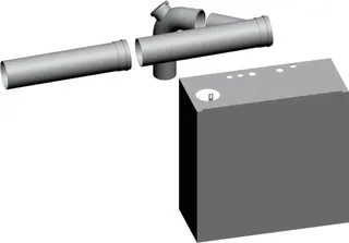 Wolf Erweiterungsbausatz DN200/250-Reihe raumluftabhängig f.MGK 300, 2651305