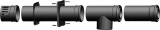 Wolf Anschluss-Set DN80/125 für Abgasltg f.Schachteinbau/Zuluft ü.Außenw.,2651500
