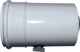 Wolf Anschluss-Adapter DN60/100 m.Meß- stutzen,L:150mm,weiß steckbar, 2651833