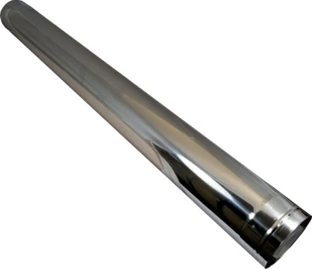 Wolf Luft-/Abgasrohr DN110/160 L:1000mm aus Edelstahl/PP, für Fassadensystem