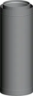 Wolf Luft-/Abgasrohr DN315/400 L:2000mm aus Edelstahl/PP
