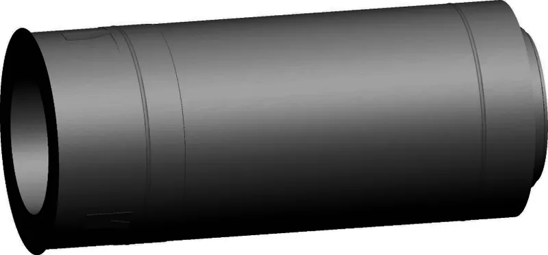 Wolf Mauerdurchführung DN200/300 L:500m für Luft-/Abgasrohr, aus Edelstahl/PP