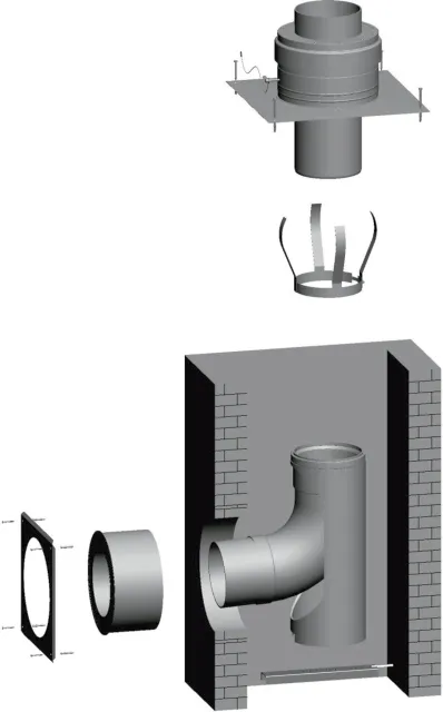 Wolf Schachtbausatz DN200/200 für Gasbrennwertgeräte ab 75 kW