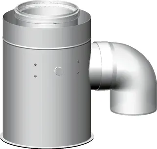 Wolf Adapter DN160x200x200/300 für raumluftunabhängigen Betrieb MGK