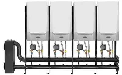 Remeha Quinta Pro Kaskadenset 9 4 WE 90/115 kW Wandmontage in Reihe