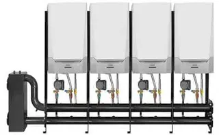 RE Quinta Pro Kaskadenset 9 4 WE 90/115 kW Wandmontage in Reihe