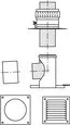 Vaillant Basis-Anschluss-Set DN 200 PP an Abgas DN 200 PP Schacht – Bild 2