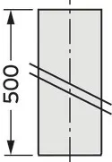 Vaillant Mündungsrohr ES DN 200, 500 mm für Schachtabdeckung Edelstahl DN 200 – Bild 2