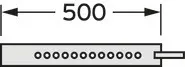 Vaillant Auflageschiene verläng. 500 mm für Stützbogen Schacht DN 160, DN 200 – Bild 2