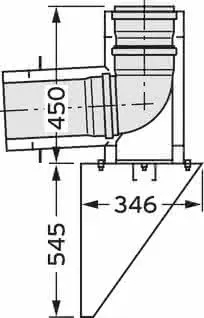 Vaillant Außenwandanschluss DN 225/160 Edelstahl für Abgassystem Fassade DN 160 – Bild 2