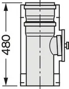 Vaillant Revisionselement DN 225/160 Edelstahl für Abgassystem Fassade DN 160 – Bild 2